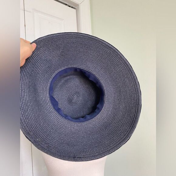 Y2K/ 90s Summer Ocean Blue Sun Hat - Picture 3 of 3